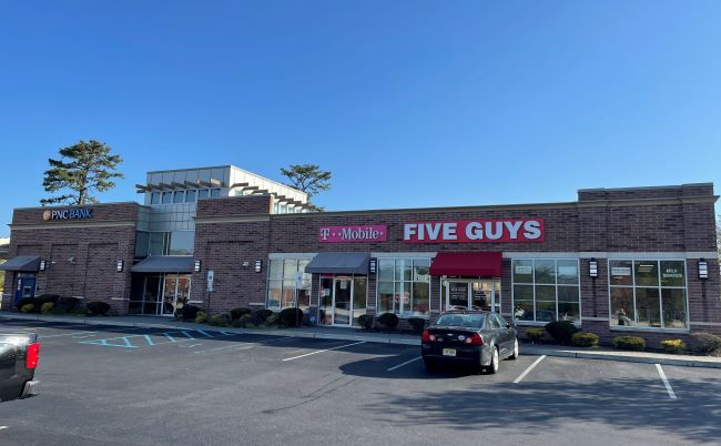 PNC Bank, Five Guys, and T-Mobile Strip Center